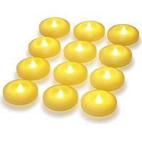 OEM Juego De 12 Velas Flotantes Led Sin Llama Con Pilas, Activadas Por Agua, Para Bodas, Hogar, Fiestas, Centros De Mesa, Jarrones, Ba&ntilde;eras, Exteriores, P