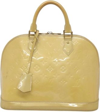 Louis Vuitton Pre-owned Handbags, female, Yellow, Size: ONE SIZE Pre-owned Alma Handbag