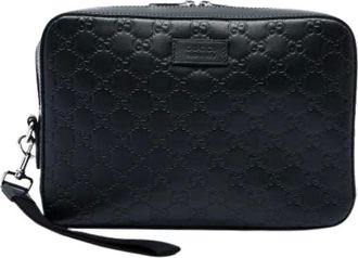 Gucci Borsa a mano in pelle goffrata Pre-owned - - Pre-owned - Donna - Nero - ONE SIZE