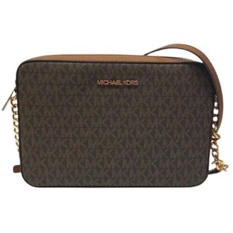 Michael Kors Pre-owned Cross Body Bags, female, Brown, Size: ONE SIZE Pre-owned PVC Leather Shoulder Bag