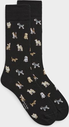 Paul Smith Mens Dog dress socks
