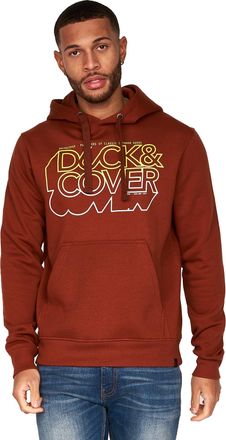 Duck and Cover Heren Fillberts Hoodie (Baksteen Rood)