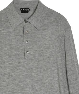 Tom Ford Mens Sweater Light Grey Wool