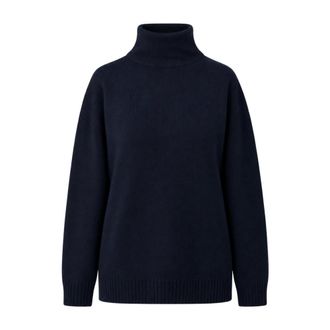 Gran Sasso Jersey de cuello alto - Knitwear - Mujer - Azul - XL