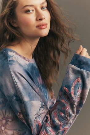 Pilcro The Niki Bubble Sweatshirt by Pilcro