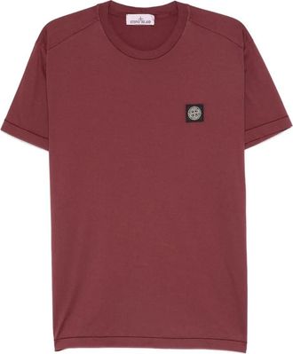 Stone Island 60/2 Cotton Jersey Garment Dyed Ss T-Shirt