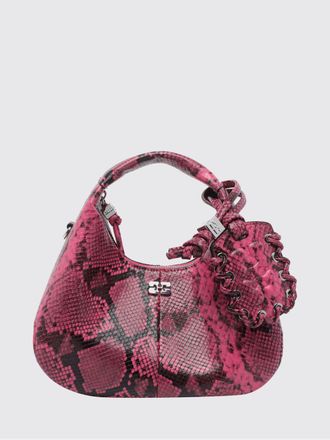 Ganni Borsa hobo Ganni in pelle sintetica stampa pitone