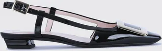 Roger Vivier Belle Vivier Patent Leather Slingback Pumps with Buckle