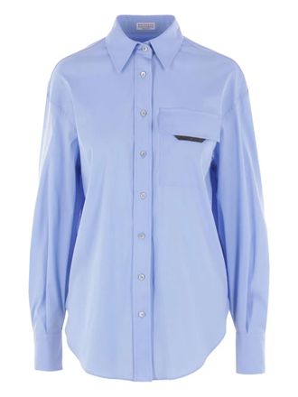 Brunello Cucinelli button-fastening shirt - Blue
