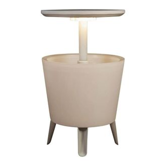 Keter Luce A Barra Fredda Luce A Led Cooler, Con Tavolo Retrattile, 57x 50 X 50 Cm, Bianco (231366)