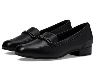 Clarks Juliet Shine High Womens Heels Black Leather : 7.5 B - Medium