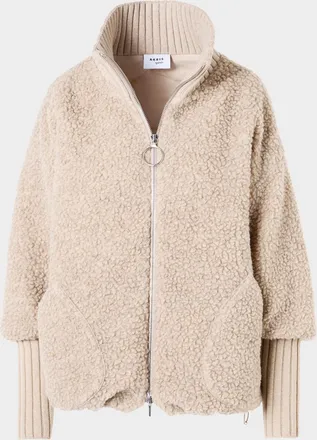 Akris Boucl&eacute; Fleece Relaxed-Fit Coat