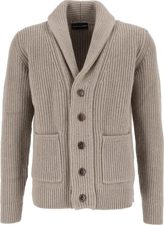 FILIPPO DE LAURENTIIS Cardigan Sciallato ML - Knitwear - Hombre - Gris - XL