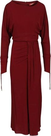 Max Mara Kleedjes, Dames, Rood, XL, Midi Jurken