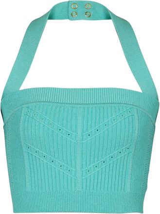 Balmain Mujer, Camisetas, Azul, Talla: S