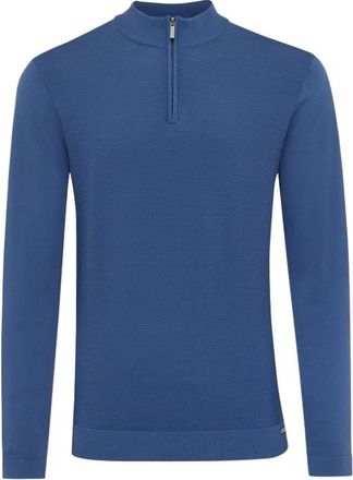 Gentiluomo Elegant Pullover - Heren - Coltruien - Blauw - XL - Truien & Vesten
