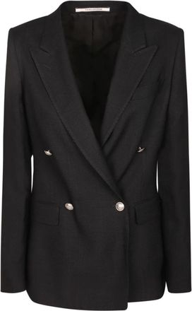 Tagliatore Viscose Blazer - Dames - Blazers - Zwart - L - Jassen