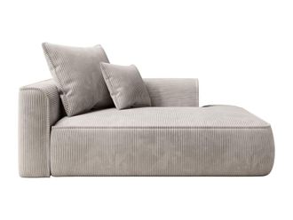 VENTE-UNIQUE.COM Div&aacute;n fijo poli&eacute;ster beige