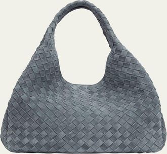 Bottega Veneta Campana Large Suede Shoulder Bag
