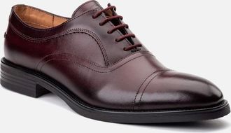 base Mens Lapel Mens Lace Up Shoes - Brown - Size: 10