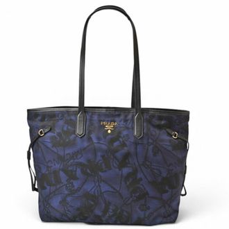 Prada Blue Nylon Tote Bag (Pre-Owned)