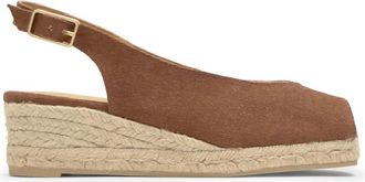 Castaner Dosalia Espadrille Wedge - Dames - Sleehakken - Bruin - 41 EU - Katoen - Schoenen