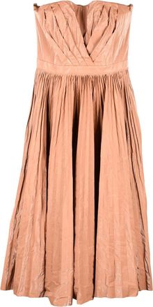 Elisabetta Franchi Old Rose Viscose Polyester Cotton Metallic Women Dress
