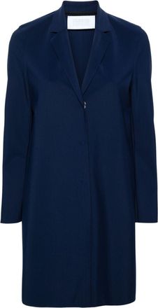Harris Wharf London single-breasted scuba coat - women - Polyamide/Elastane - 40 - Blue