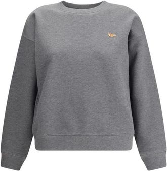 Maison Kitsun&eacute; Baby Fox Comfort Sweatshirt - Dames - Sweatshirts - Grijs - M - Katoen - Hoodies & sweatvesten