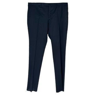 Boglioli Slim-Fit Trousers in Navy Blue Wool