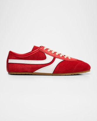 Dries Van Noten Mixed Leather Retro Runner Sneakers
