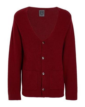 8 by YOOX WOOL BLEND PLAIN KNIT REGULAR FIT CARDIGAN