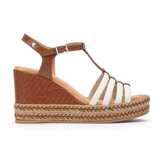 Pikolinos Ronda Wedge Sandal - Dames - Sleehakken - Wit - 38 EU - Schoenen