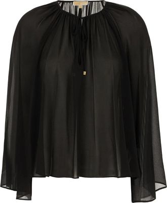 Michael Kors Stijlvol Blouse - Dames - Blouses - Zwart - M - Polyester - Overhemden