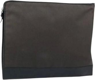 Bottega Veneta Pre-owned Clutches, female, Brown, Size: ONE SIZE Pre-owned Canvas Clutch