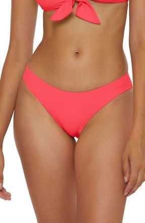 BECCA by Rebecca Virtue Modern Edge Hipster Bikini Bottoms in Watermelon at Nordstrom Rack, Size Medium