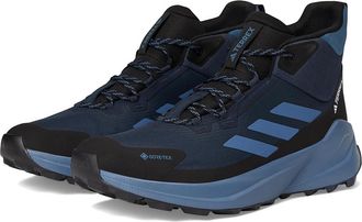 adidas Terrex Trailmaker 2.0 Mid Top GORE-TEX(r) Hiking Shoes Mens Walking Shoes Aurora Ink/Wonder Steel/Black : 12.5 D - Medium