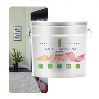 OEM Pintura Cer&aacute;mica Para Pared Lavable Verde Pastel 2l Resistente A Las Manchas
