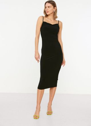 Trendyol Vrouw/Meisje Col nek Bodycon Midi Jurk