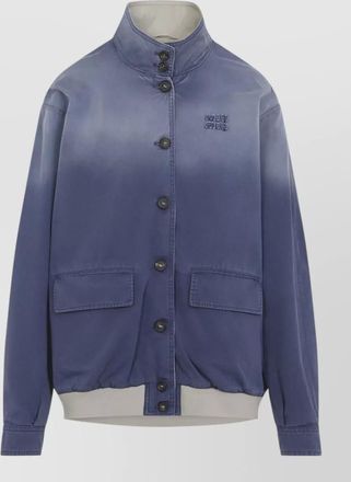 Miu Miu cotton oversized single-breasted jacket