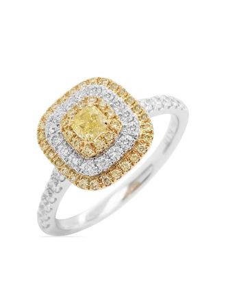 HYT Jewelry 18kt gouden platinum ring met diamant - Zilver
