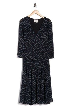 Reformation Maureen Polka Dot Long Sleeve Dress in Cosmic Dot at Nordstrom Rack, Size 12