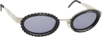 Chanel Pre-owned Accessories, female, Black, Size: ONE SIZE Pre-owned Metal sunglasses