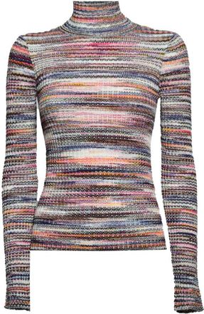 Missoni Multicolor Ribbed Wool And Viscose Turtleneck