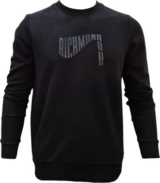 John Richmond logo crew-neeck sweatshirt - Black