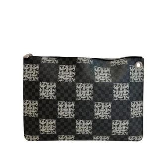 Louis Vuitton Pre-owned Damier Graphite Clutch Bag - Heren - Pre-owned - Zwart - Maat: ONE Size