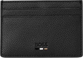 HUGO BOSS Ray Faux Leather Card Case in Blk at Nordstrom