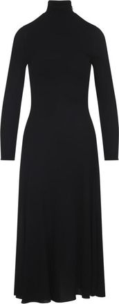 Alaia Black Fluid Jersey Heart Dress