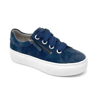 Aetrex Womens Aubrey Platform Lace Up Sneakers In Navy