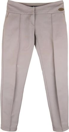 Elisabetta Franchi Wide Trousers, female, Gray, Size: XS Wide Trousers